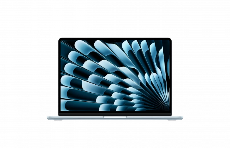 Apple MacBook Air 13" (M4, 10C CPU/8C GPU, 2025), 16 ГБ, 256 ГБ SSD, «небесно-голубой» MC6T4