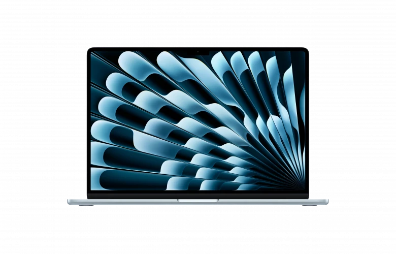 Apple MacBook Air 15" (M4, 10C CPU/10C GPU, 2025), 16 ГБ, 256 ГБ SSD, «небесно-голубой»