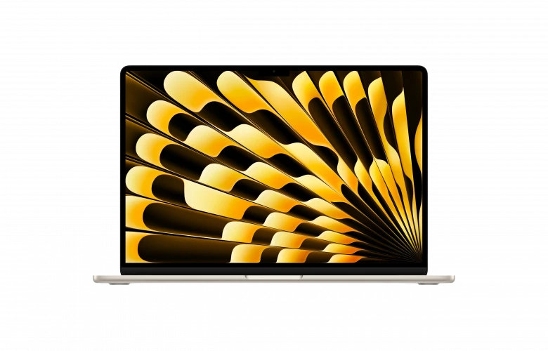Apple MacBook Air 15" (M4, 10C CPU/10C GPU, 2025), 16 ГБ, 256 ГБ SSD, «сияющая звезда»